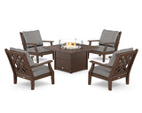 Wovendale 5-Piece Deep Seating Set with Fire Pit Table
