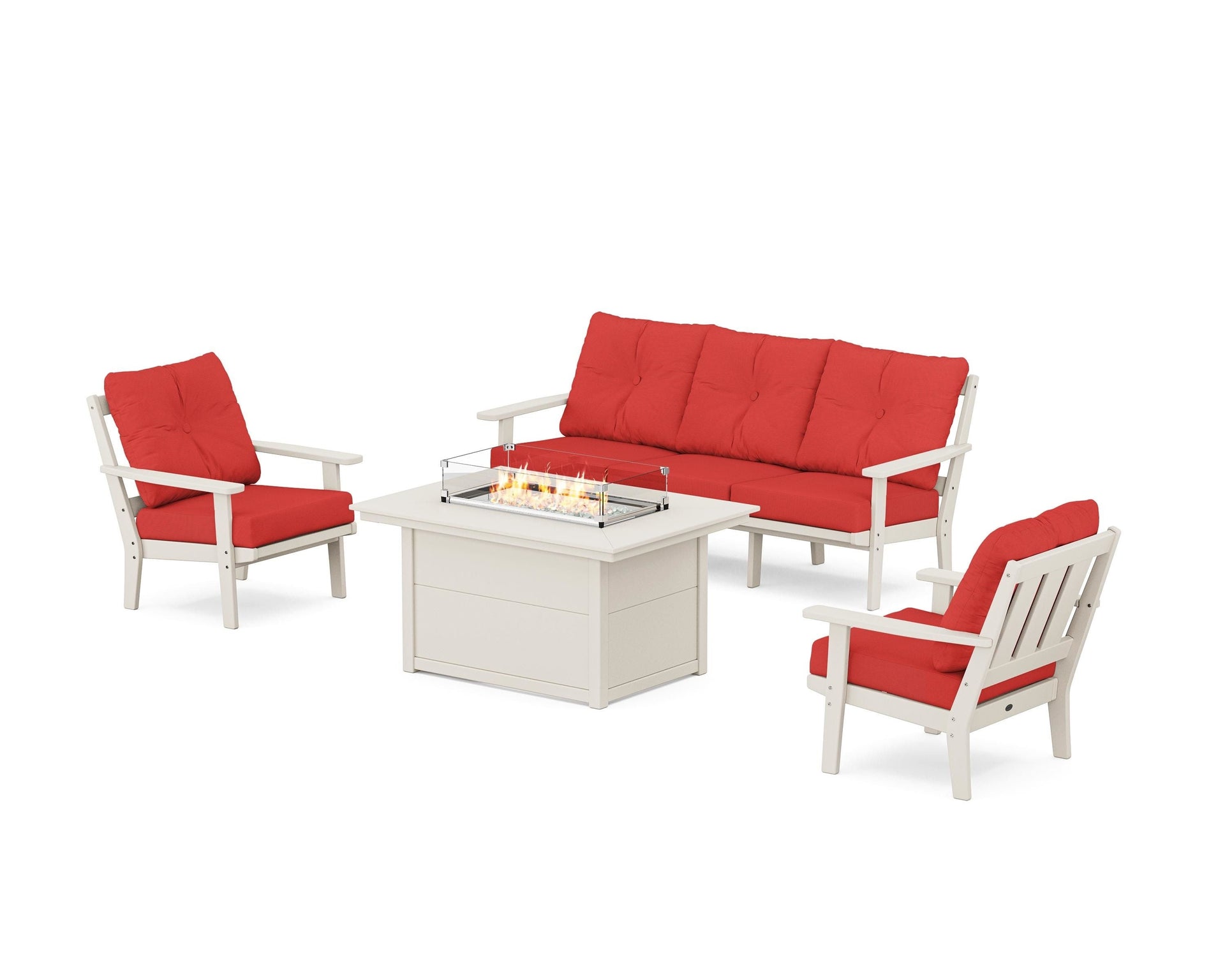 Oxford Deep Seating Fire Pit Table Set