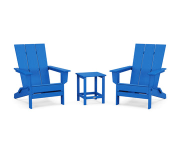 3-Piece Modern Studio Folding Adirondack Set