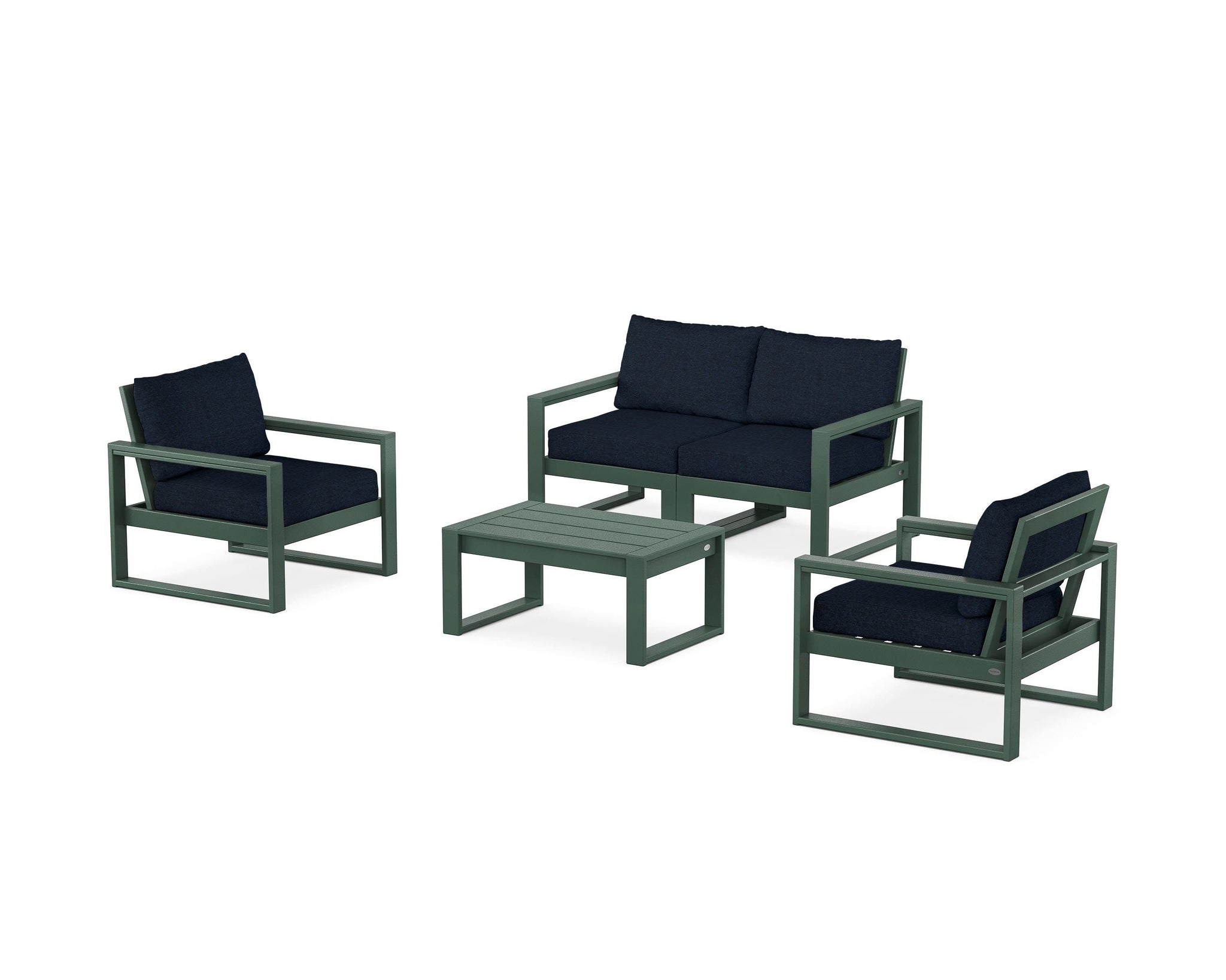EDGE Sectional 4-Piece Deep Seating Set with Loveseat
