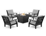 Wovendale 5-Piece Deep Seating Set with Fire Pit Table