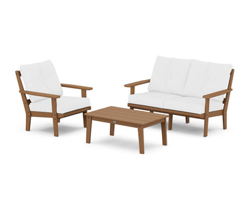 Oxford 3-Piece Deep Seating Set with Loveseat