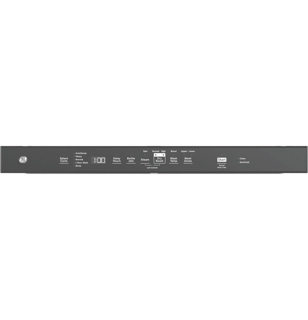 GE® ENERGY STAR® Top Control with Stainless Steel Interior Dishwasher with Sanitize Cycle