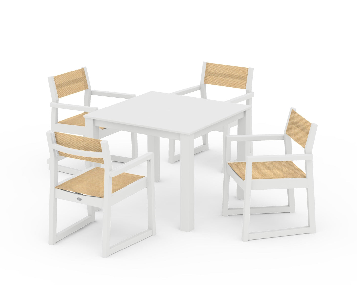 EDGE Sling Arm Chair 5-Piece Parsons Dining Set