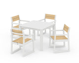 EDGE Sling Arm Chair 5-Piece Parsons Dining Set
