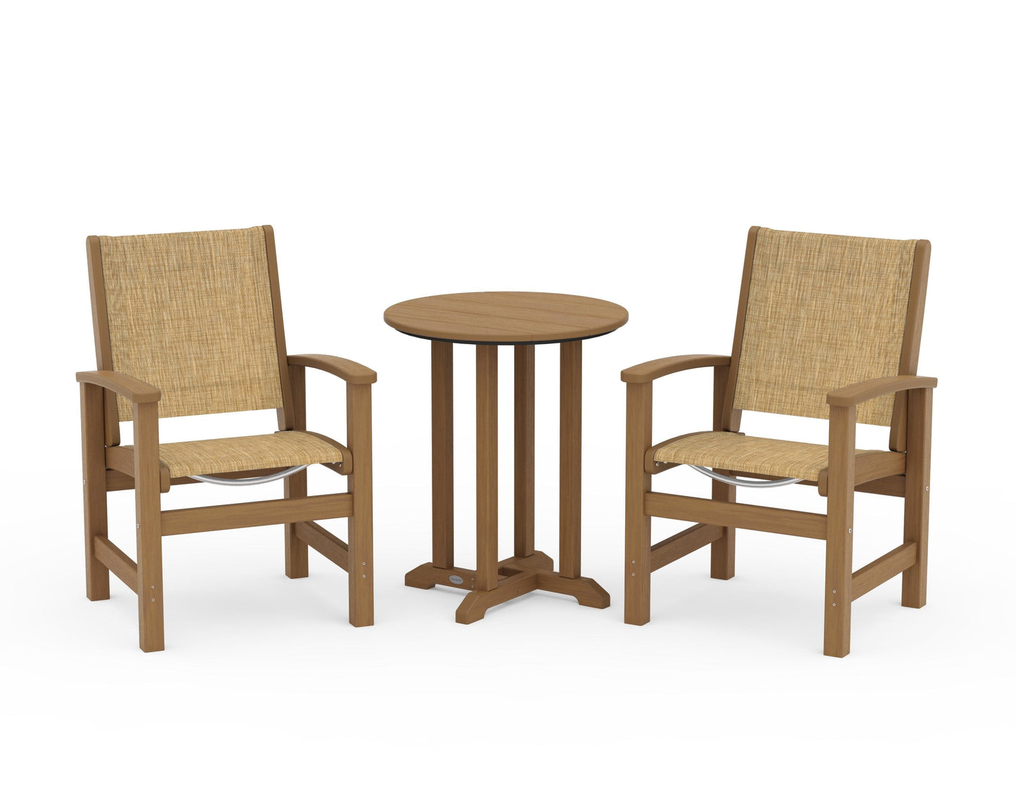 Coastal 3-Piece Round Bistro Dining Set