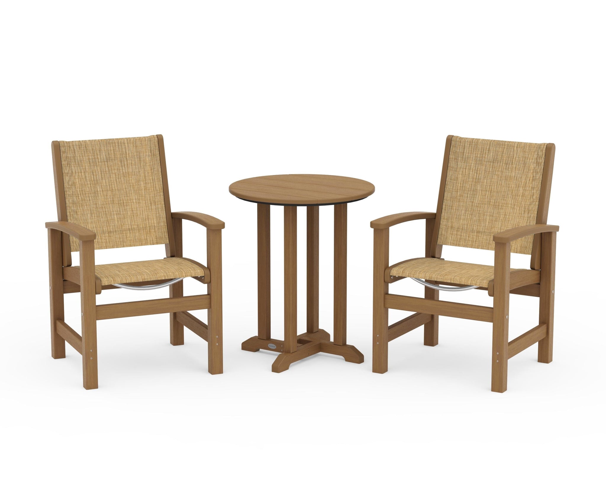 Coastal 3-Piece Round Bistro Dining Set