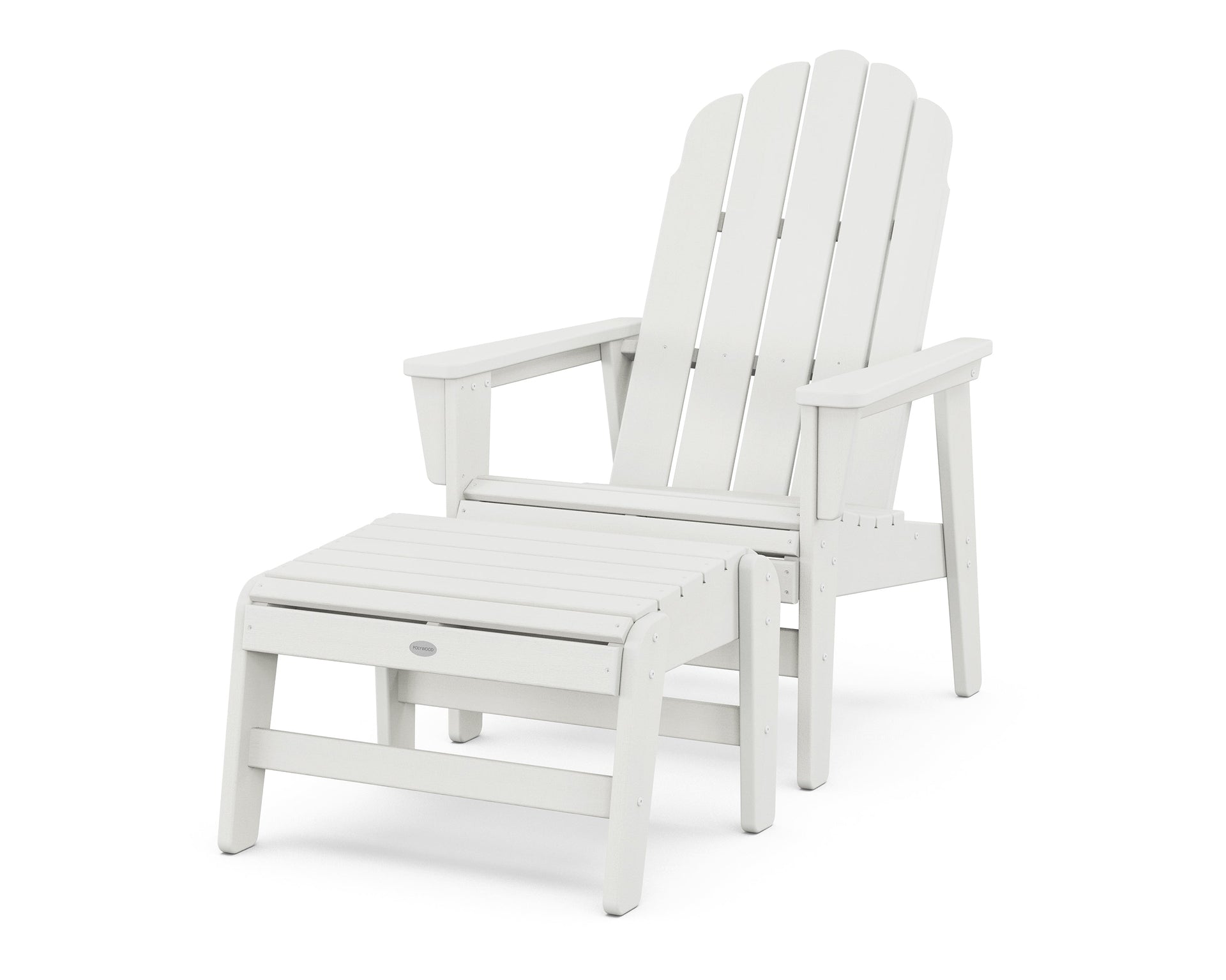Vineyard Grand Upright Adirondack Chair with Ottoman