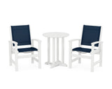 Coastal 3-Piece Round Bistro Dining Set