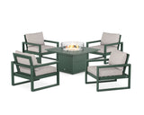 EDGE Sectional 5-Piece Deep Seating Set with Fire Pit Table