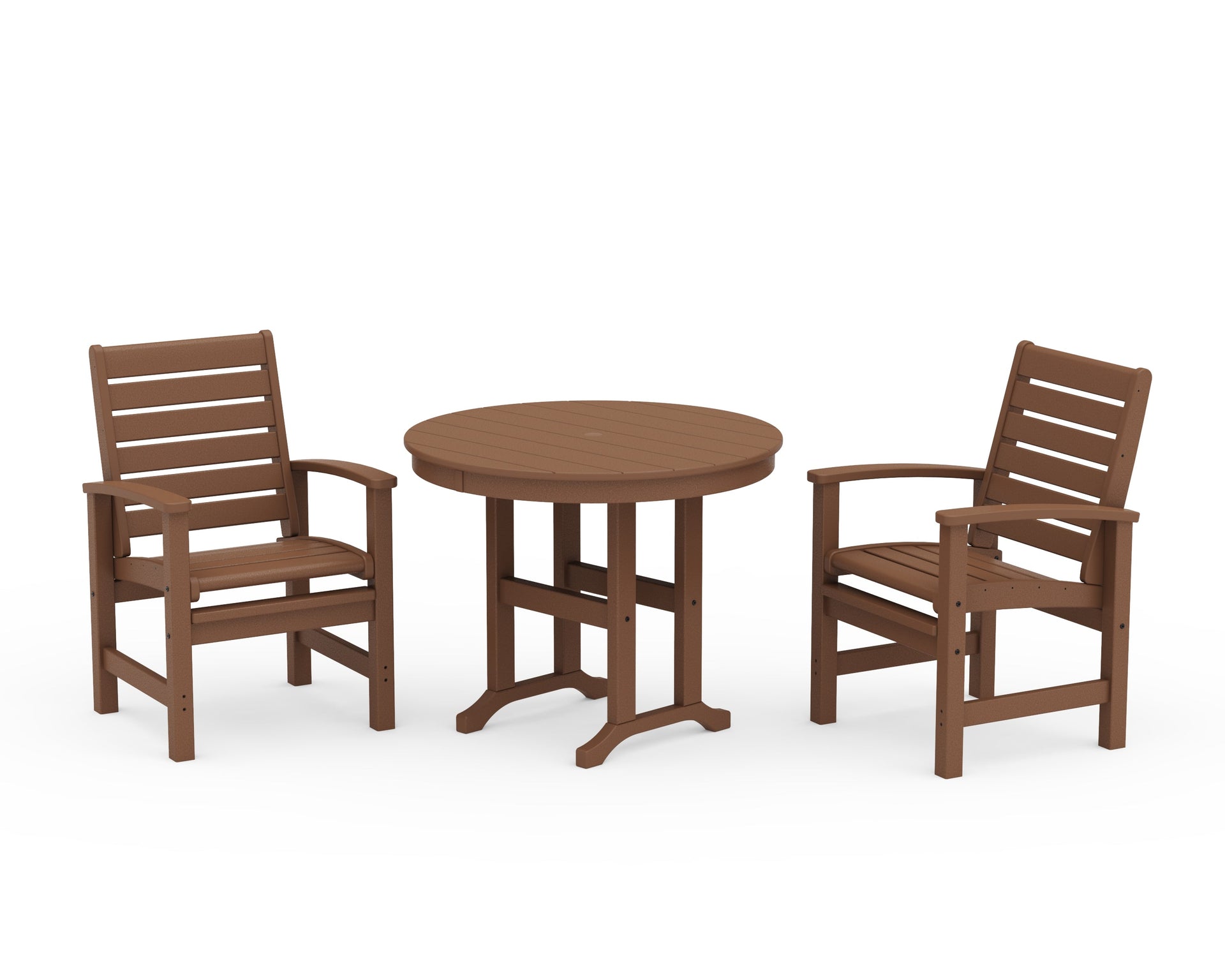 Signature 3-Piece Round Farmhouse Dining Set