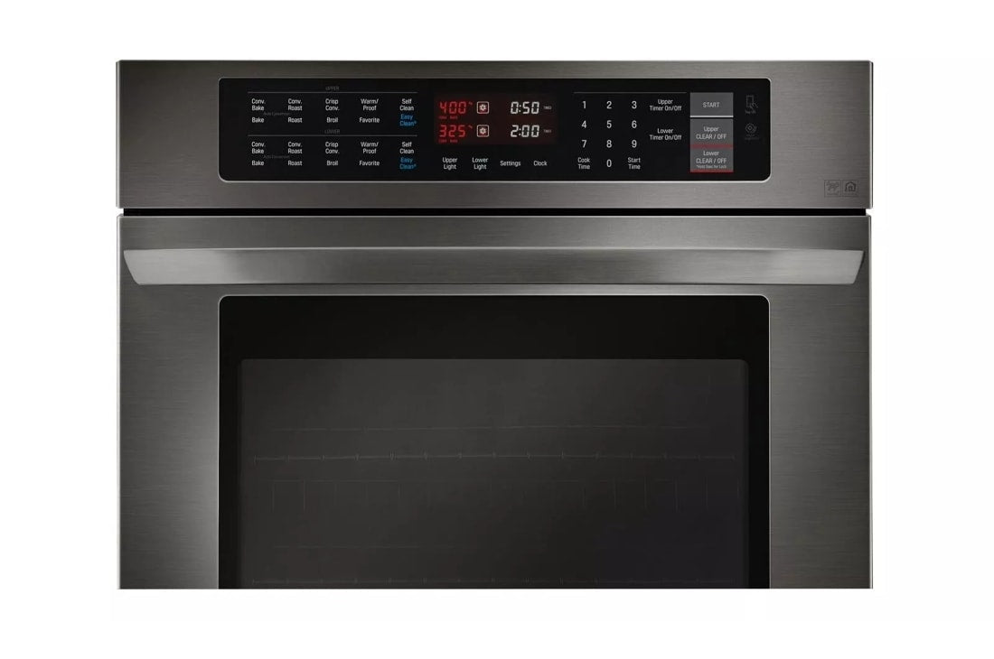 LG Black Stainless Steel Series 9.4 cu. ft Total Capacity Double Wall Oven