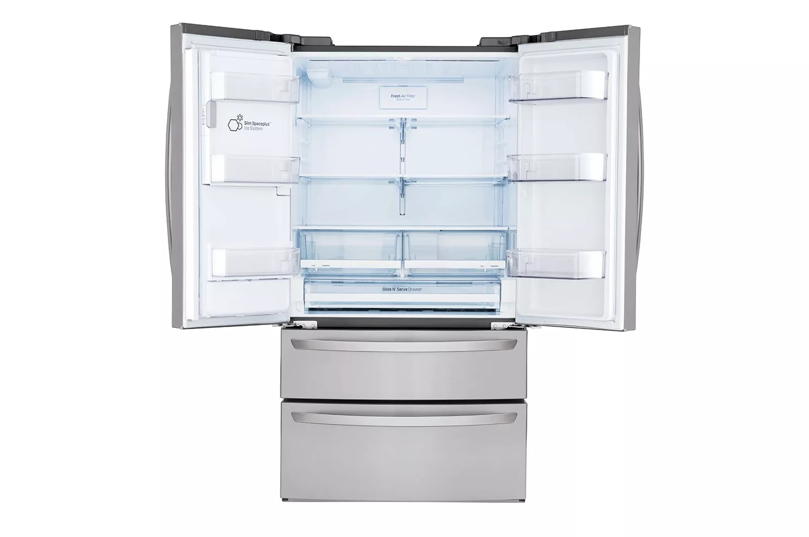 LG 36-inch Wide French Door Refrigerator - 28 cu. ft. - LMXS28626S