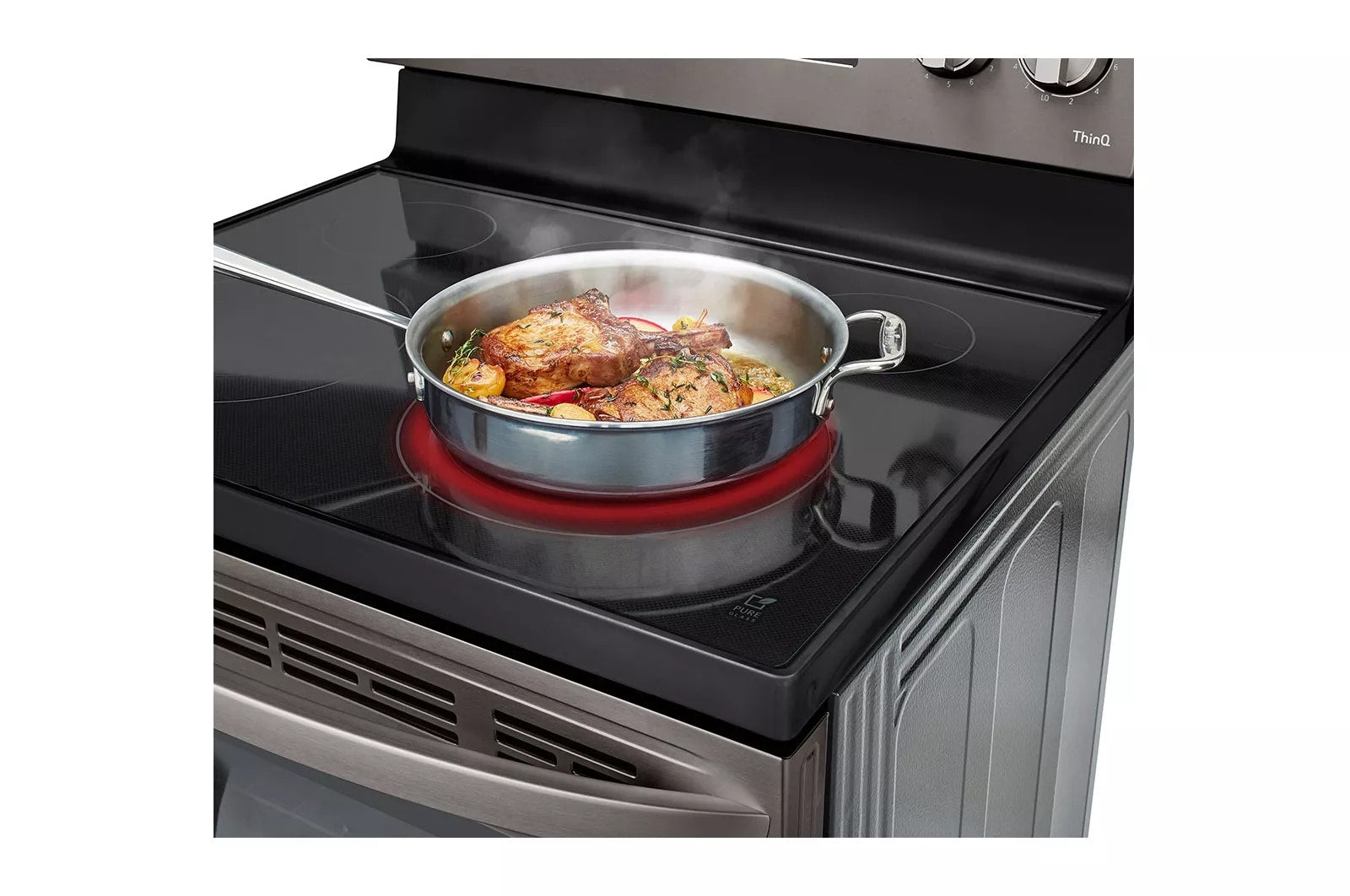 LG 6.3 cu. ft. Smart Wi-Fi Enabled Fan Convection Electric Range with Air Fry & EasyClean®