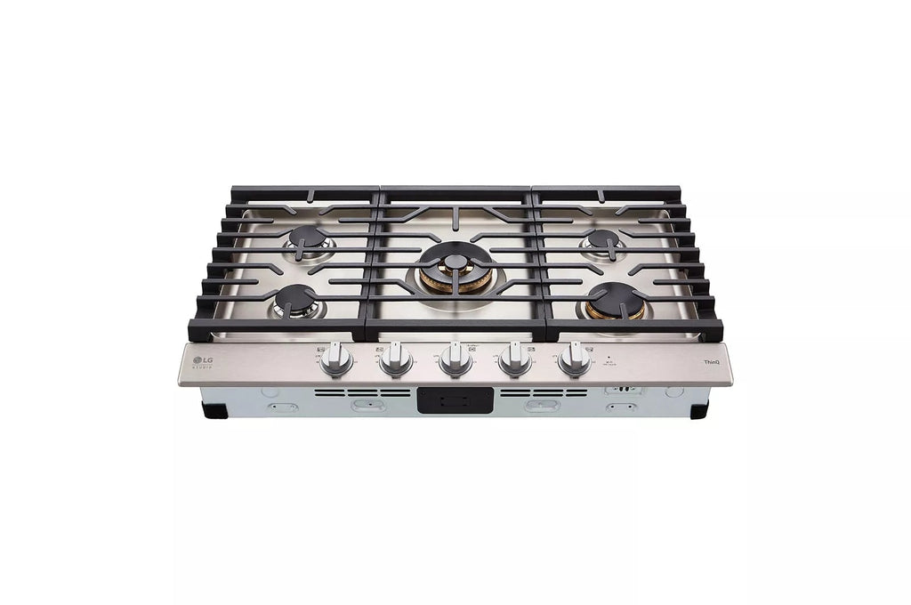 LG STUDIO 36” UltraHeat™ Gas Cooktop with EasyClean®