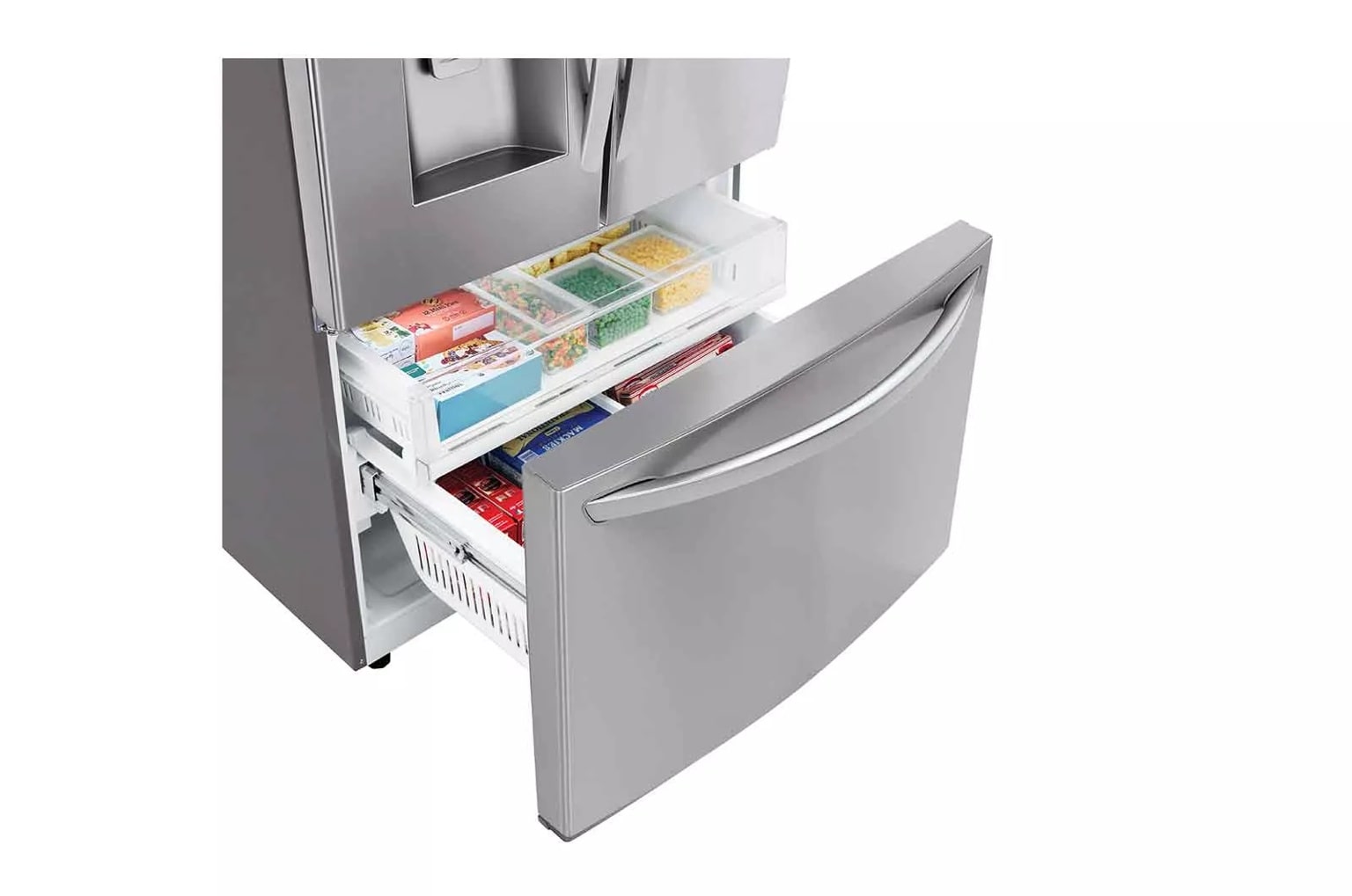LG 28 cu. ft. 3 Door French Door, Standard Depth, Ice and Water with Single Ice Maker