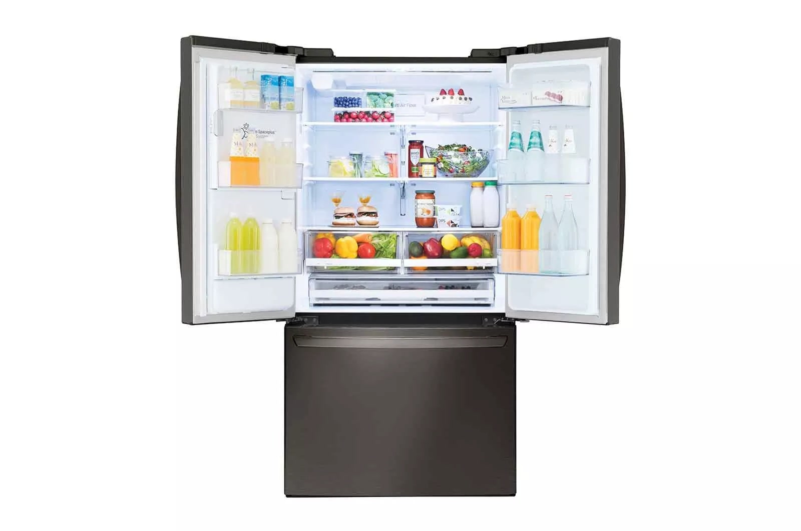 LG 28 cu.ft 3 Door French Door, Standard Depth, Ice and Water with Single Ice
