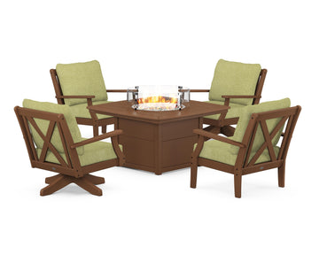 Braxton 5-Piece Deep Seating Set with Fire Table