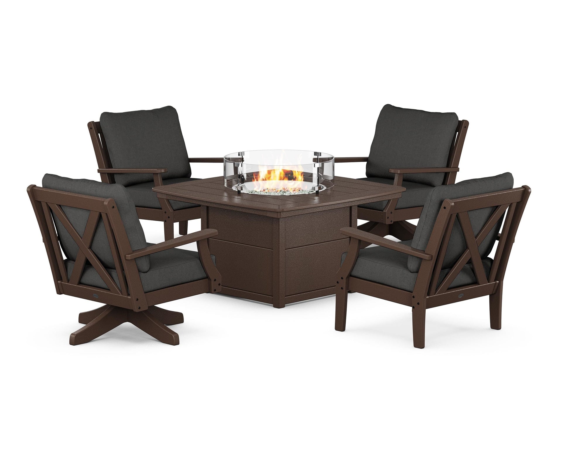 Braxton 5-Piece Deep Seating Set with Fire Table