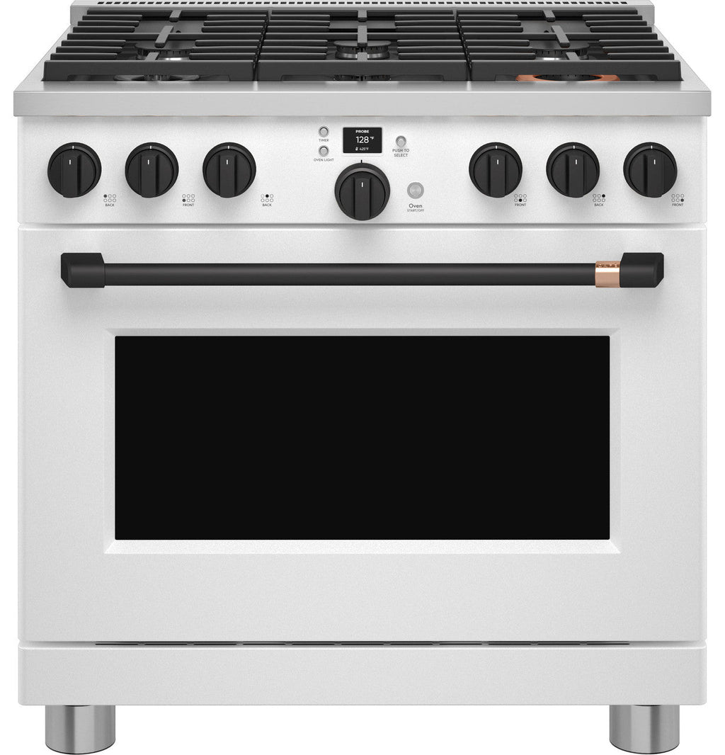 CAFÉ™ 36" Smart Dual-Fuel Commercial-Style Range with 6 Burners (Natural Gas)