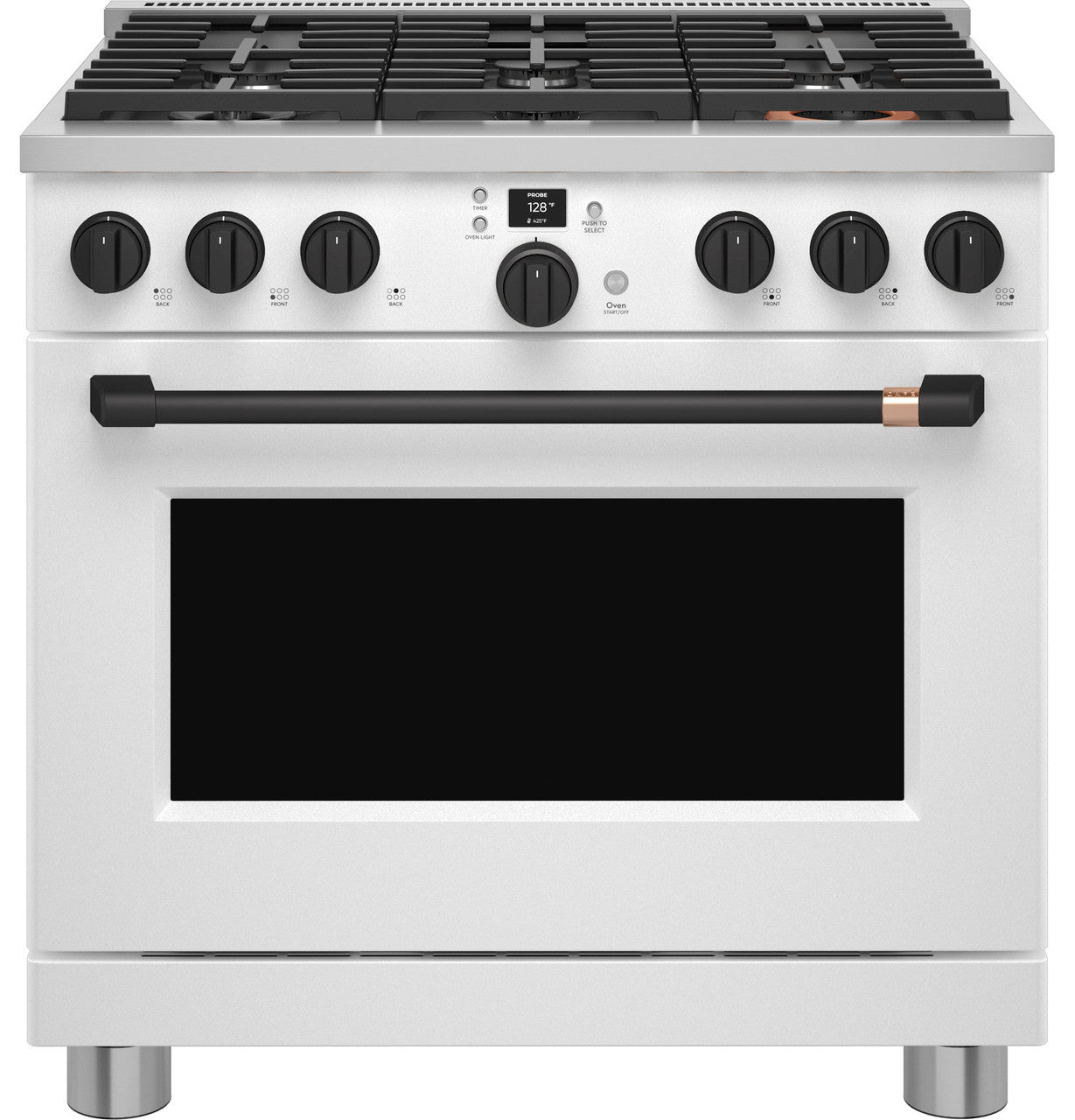 CAFÉ™ 36" Smart Dual-Fuel Commercial-Style Range with 6 Burners (Natural Gas)