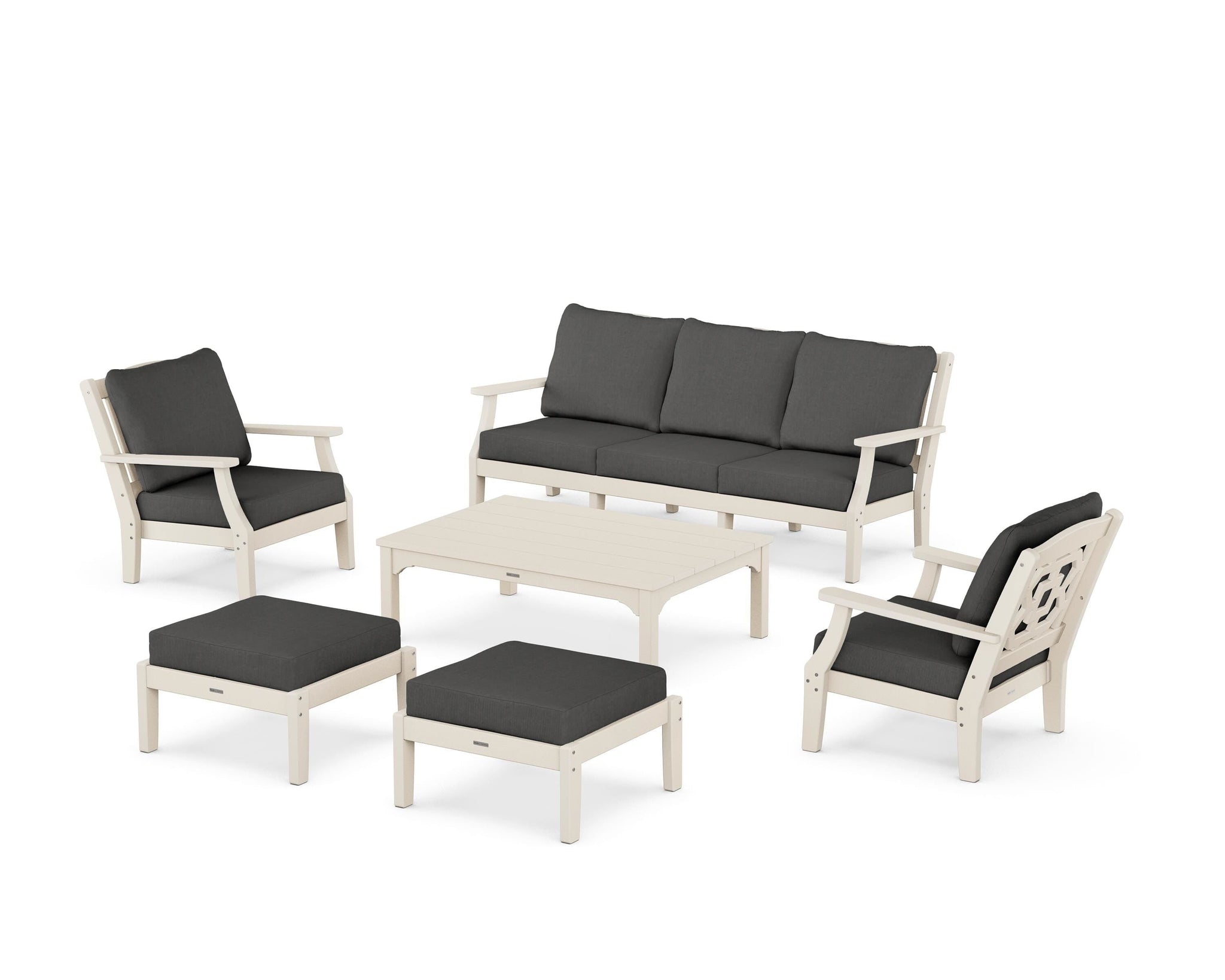 Chinoiserie 6-Piece Lounge Sofa Set