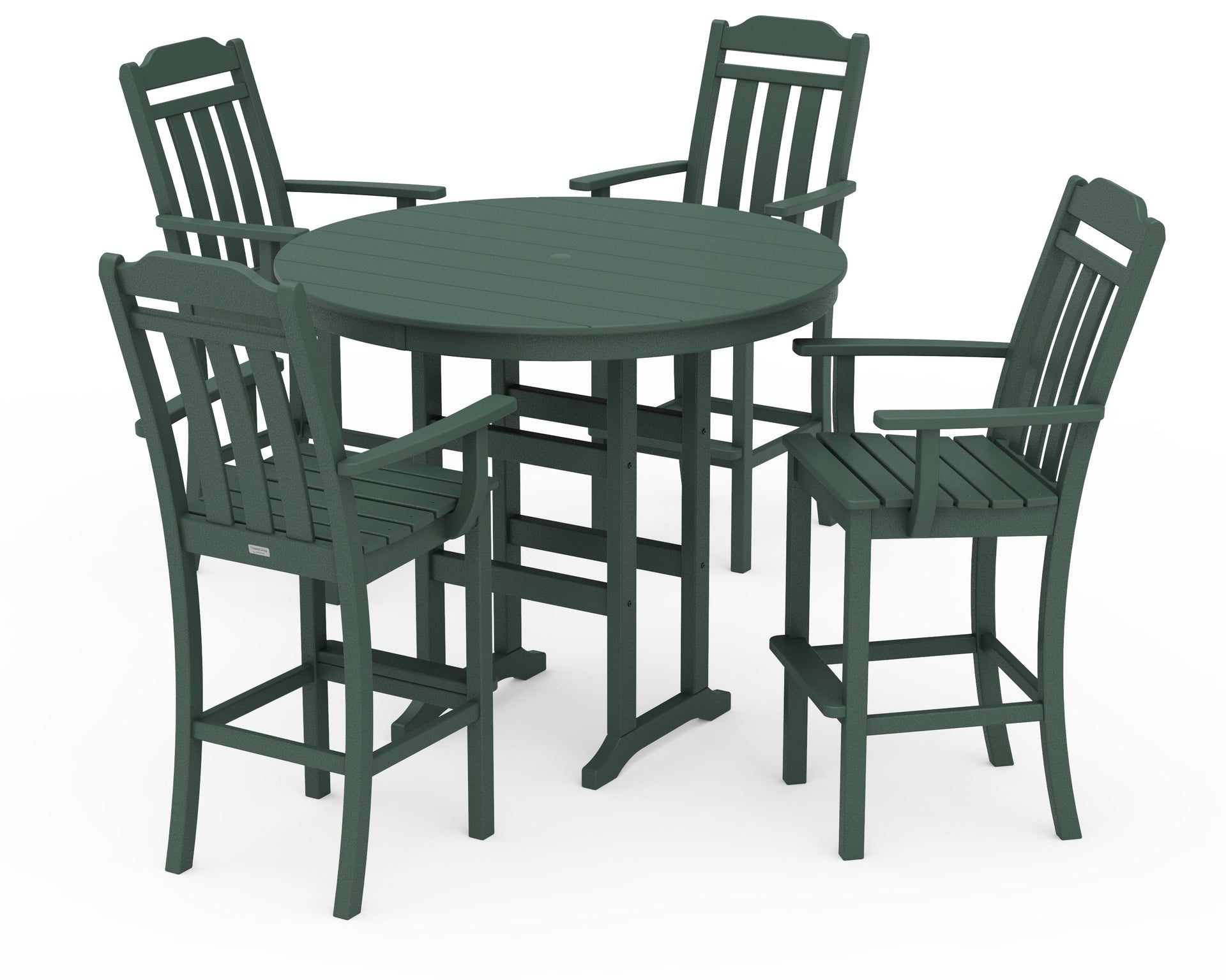 Cottage 5-Piece Round Farmhouse Bar Set