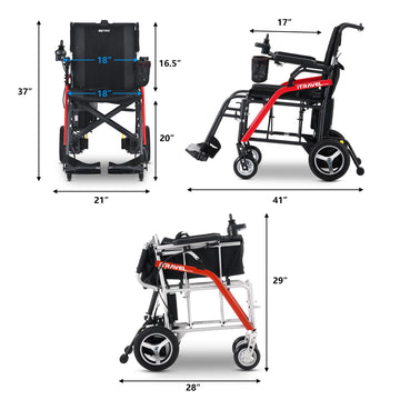 Metro Mobility iTravel Lite Electric Wheelchair 24V 4 MPH 10 Mile Range New