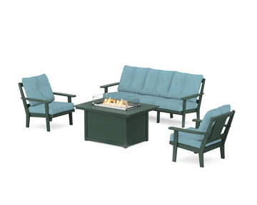 Prairie Deep Seating Fire Pit Table Set