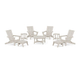 Modern Studio Folding Adirondack 9-Piece Conversation Set