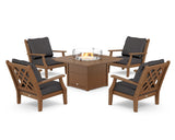 Wovendale 5-Piece Deep Seating Set with Fire Pit Table