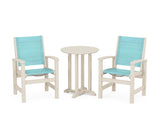 Coastal 3-Piece Round Bistro Dining Set