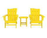 Wave 3-Piece Adirondack Chair Set