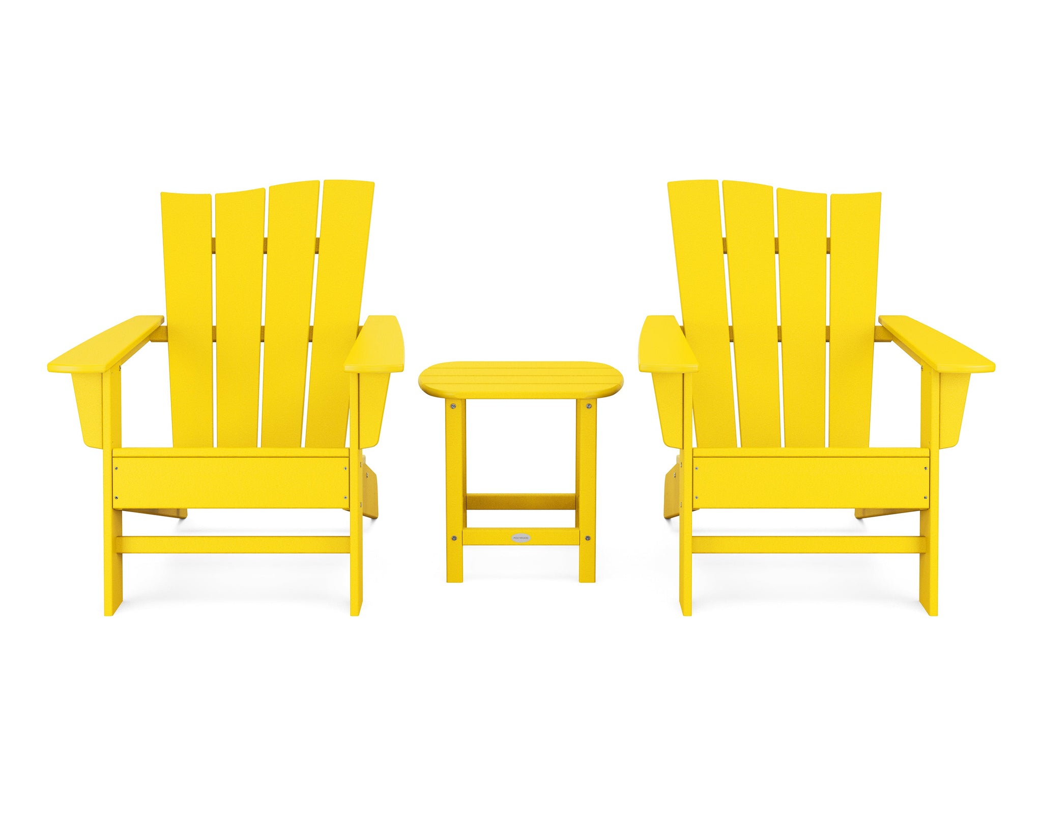 Wave 3-Piece Adirondack Chair Set