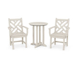 Chippendale 3-Piece Round Bistro Dining Set