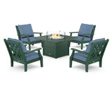 Wovendale 5-Piece Deep Seating Set with Fire Pit Table