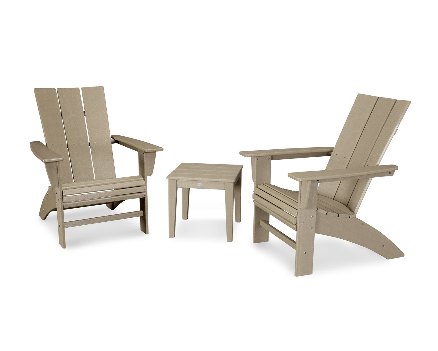 Modern 3-Piece Curveback  Adirondack Set