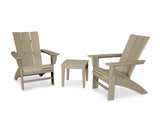 Modern 3-Piece Curveback  Adirondack Set