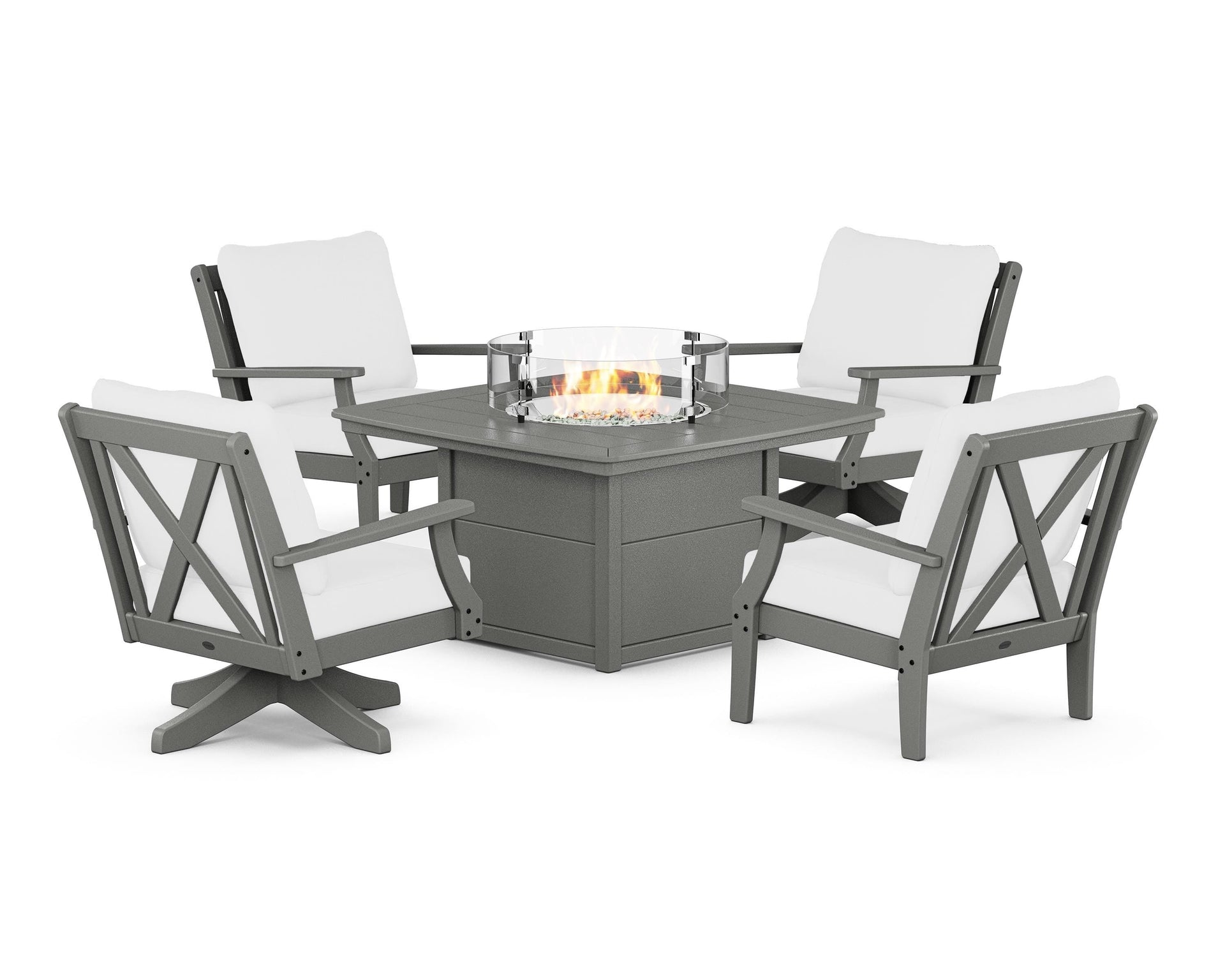 Braxton 5-Piece Deep Seating Set with Fire Table