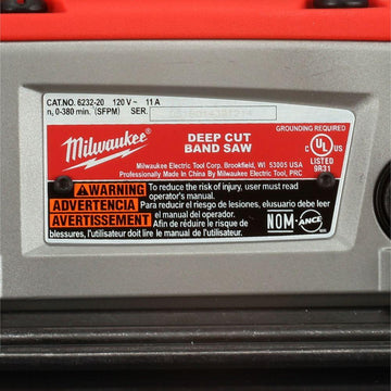 Milwaukee 11 Amp Deep Cut Variable Speed Band Saw - 6232-21