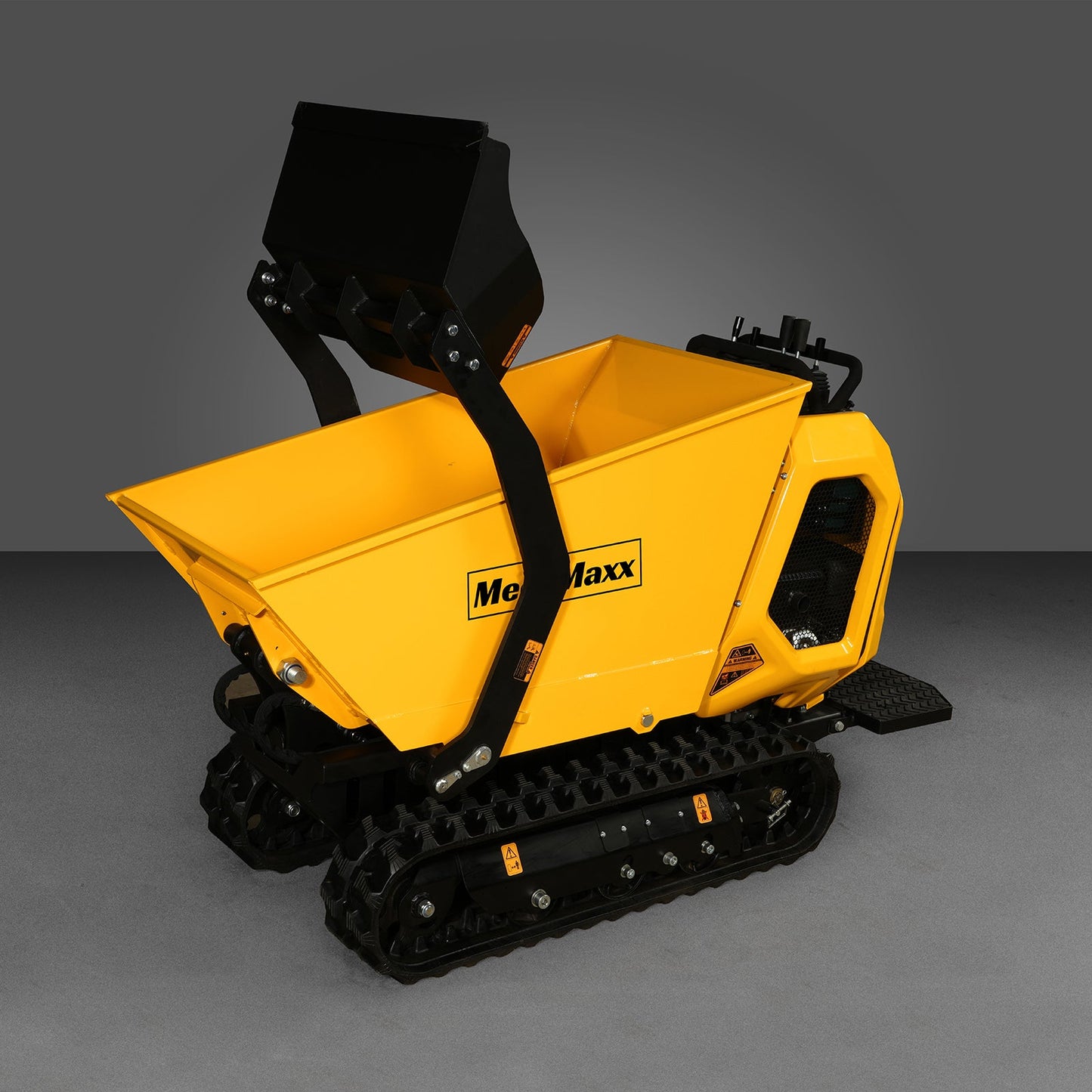 1800lb 420cc  E-start Gas Engine Stand-ON Hydraulic Track Dumper with Self-Loading ,  T80