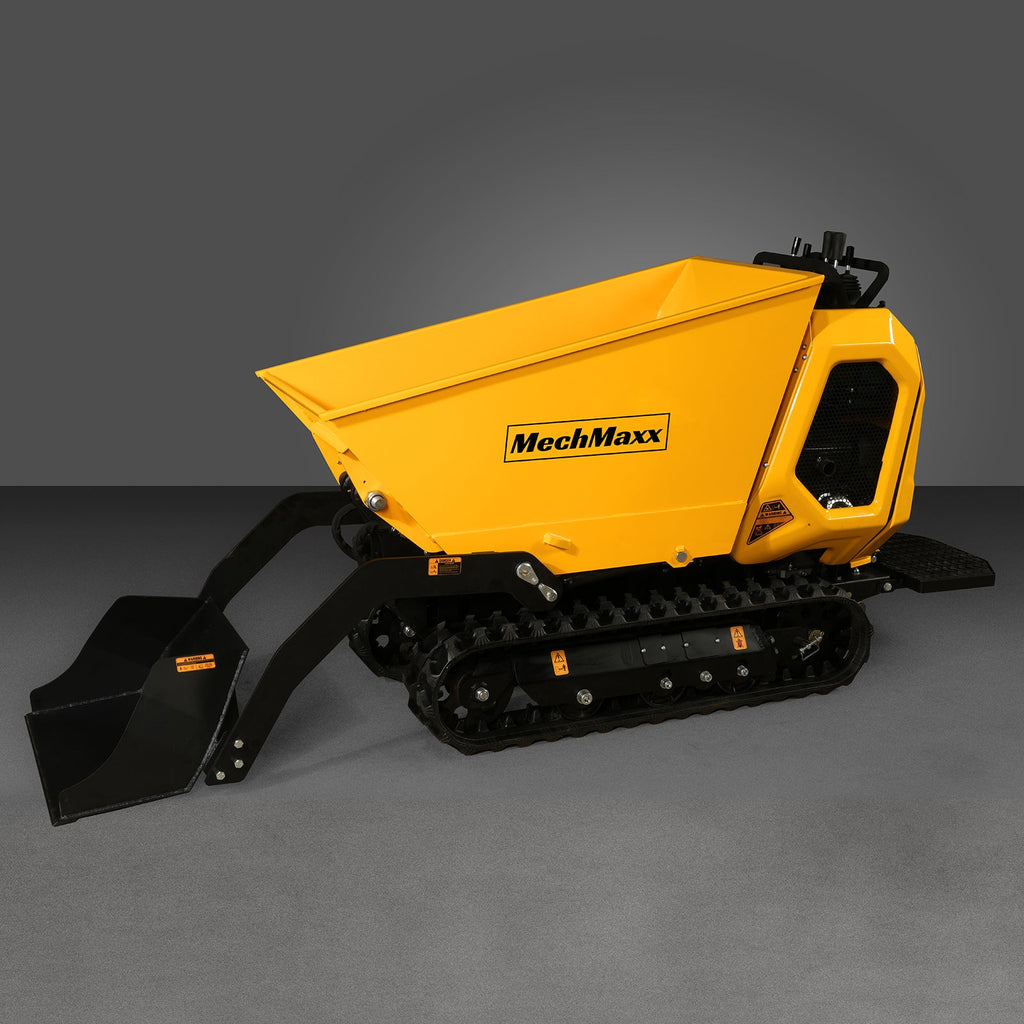 1800lb 420cc  E-start Gas Engine Stand-ON Hydraulic Track Dumper with Self-Loading ,  T80