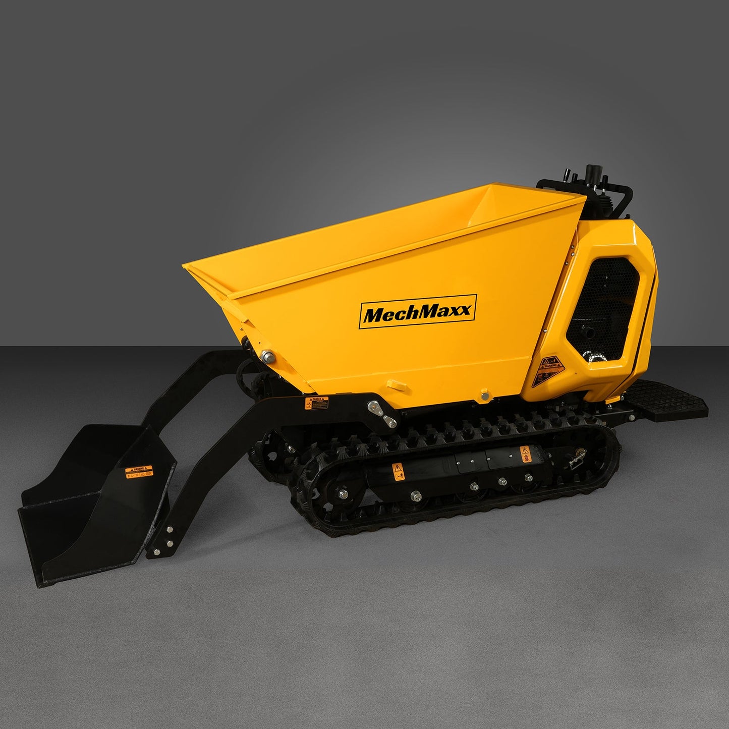 1800lb 420cc  E-start Gas Engine Stand-ON Hydraulic Track Dumper with Self-Loading ,  T80