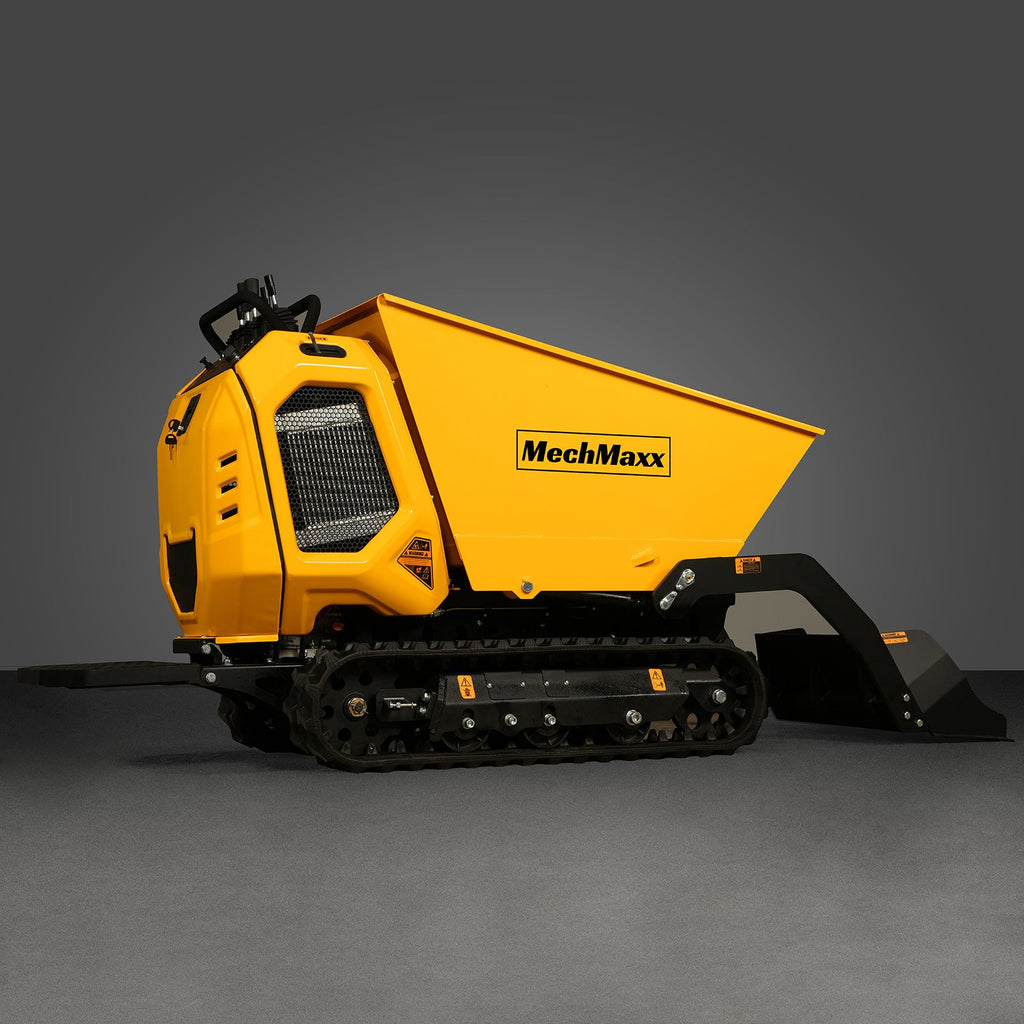 1800lb 420cc  E-start Gas Engine Stand-ON Hydraulic Track Dumper with Self-Loading ,  T80