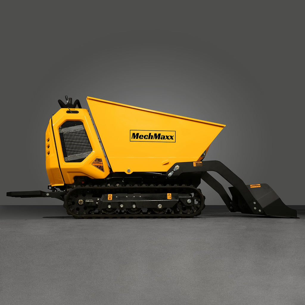1800lb 420cc  E-start Gas Engine Stand-ON Hydraulic Track Dumper with Self-Loading ,  T80