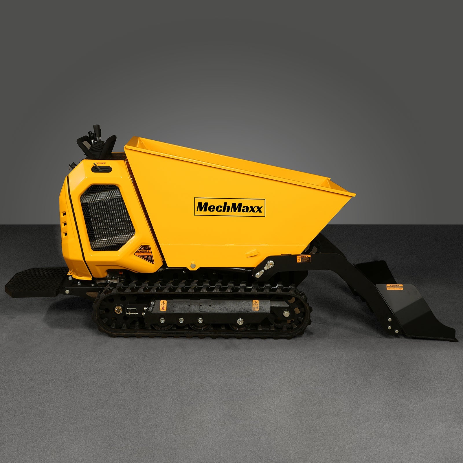 1800lb 420cc  E-start Gas Engine Stand-ON Hydraulic Track Dumper with Self-Loading ,  T80
