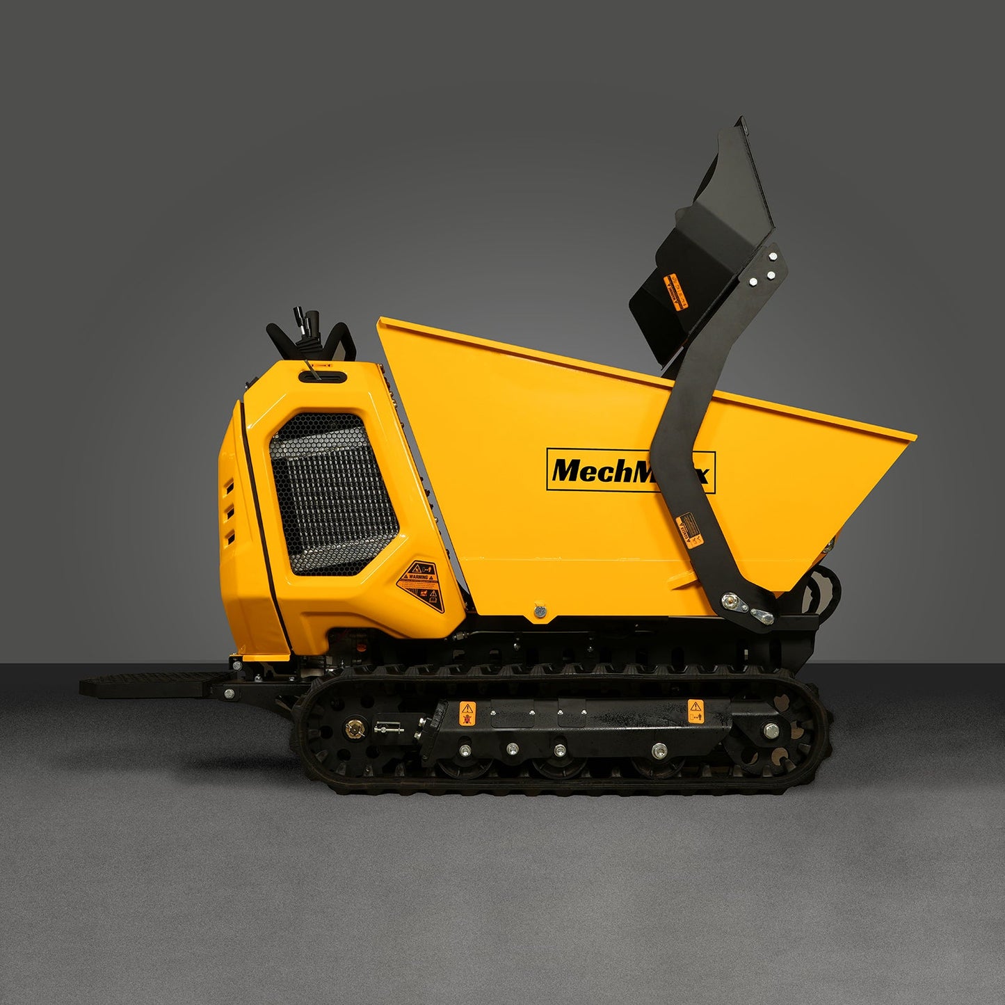 1800lb 420cc  E-start Gas Engine Stand-ON Hydraulic Track Dumper with Self-Loading ,  T80