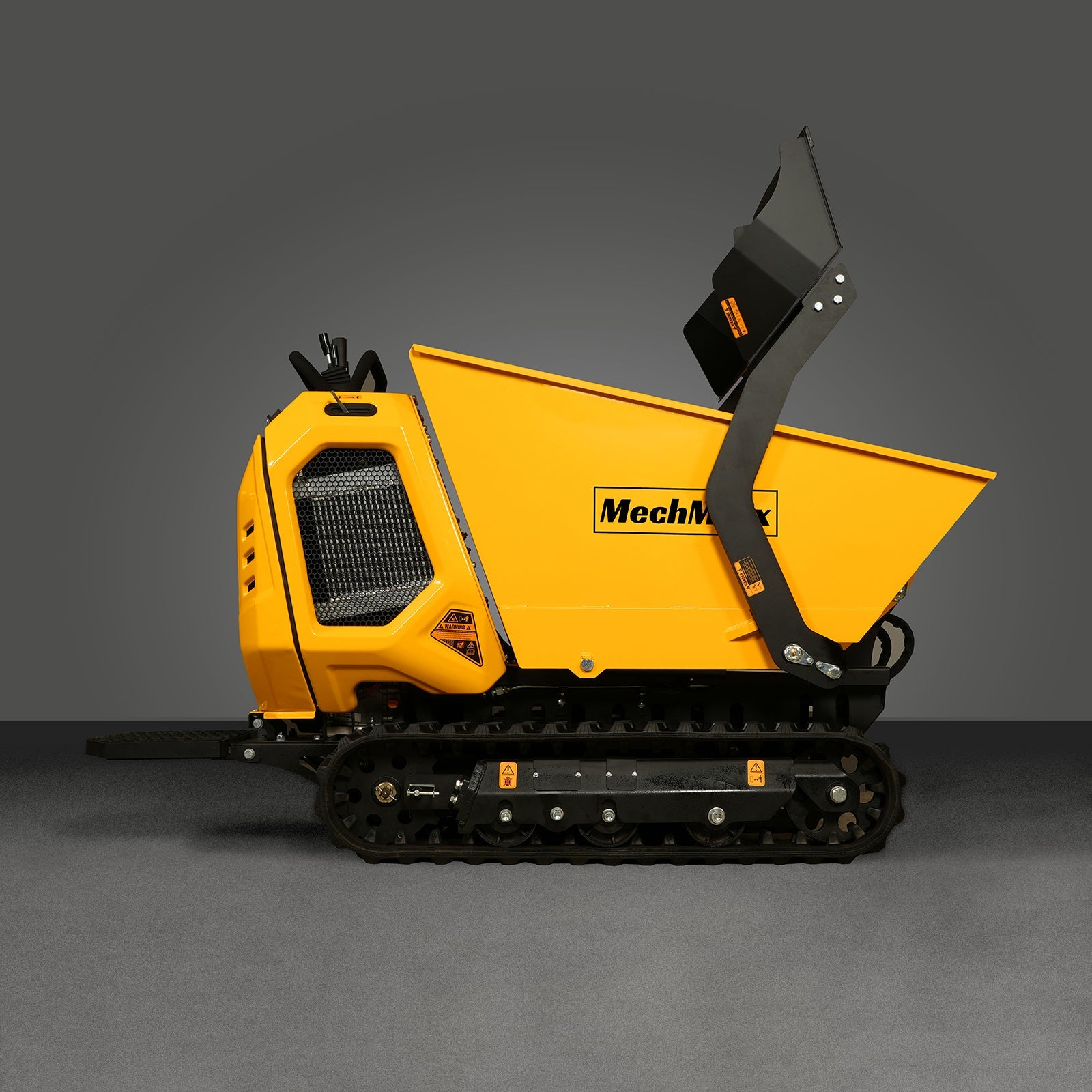 1800lb 420cc  E-start Gas Engine Stand-ON Hydraulic Track Dumper with Self-Loading ,  T80