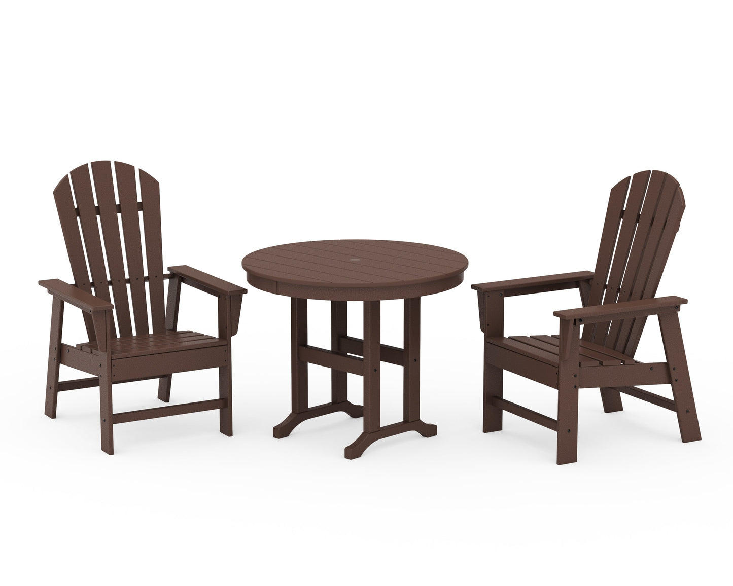 South Beach 3-Piece Round Farmhouse Dining Set