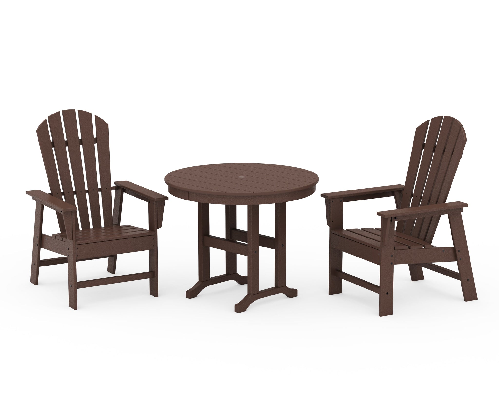 South Beach 3-Piece Round Farmhouse Dining Set